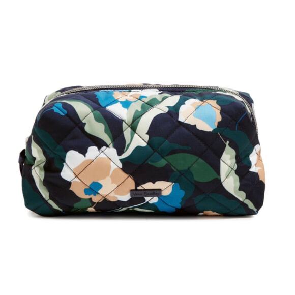 Vera Bradley Medium Cosmetic Bag Immersed Bloom - Picture 1 of 5